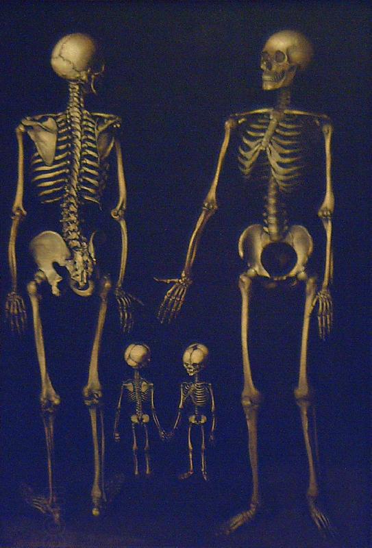 Joseph Esperlin Skeleton Family China oil painting art